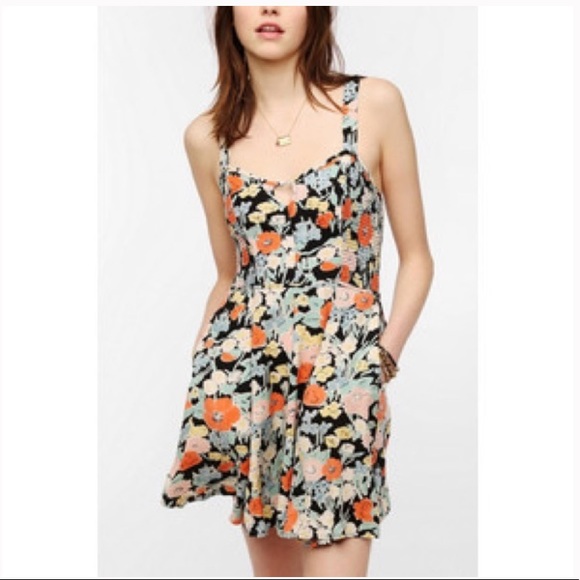 Urban Outfitters Dresses & Skirts - UO Kimchi Blue Smocked Fit & Flare Floral Dress